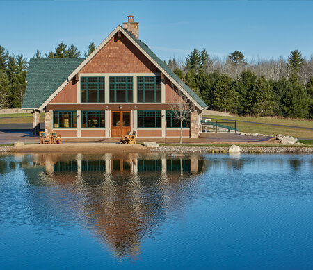 Exterior home on lake
