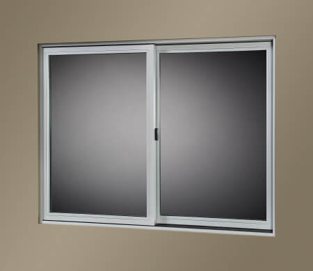 VistaLuxe Complementary double sliding window with Misty Gray interior.