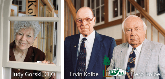 Judy Gorski, CEO, with Ervin Kolbe and Herb Kolbe